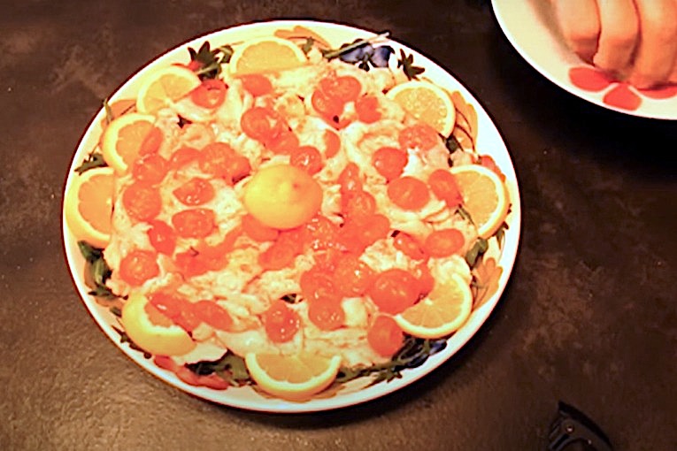 Carpaccio di cefalo a casa Bardi